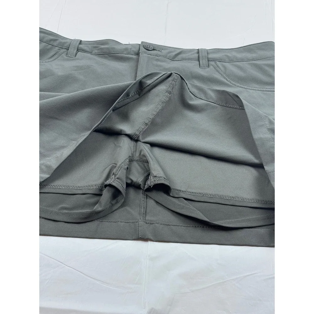 Eddie Bauer Travex Gray‎ Cargo Skort Womens 14 Hiking Golf Travel Activewear